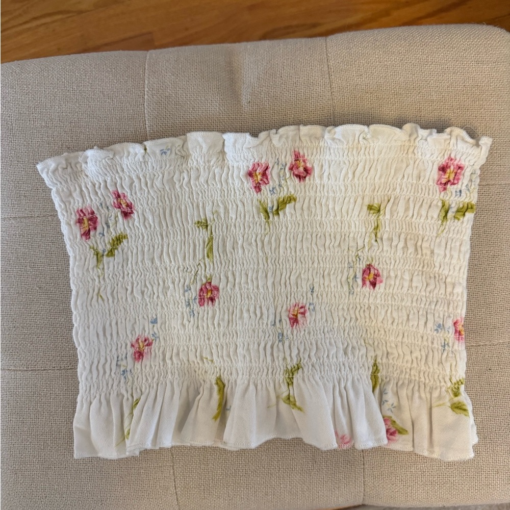 Floral tube top